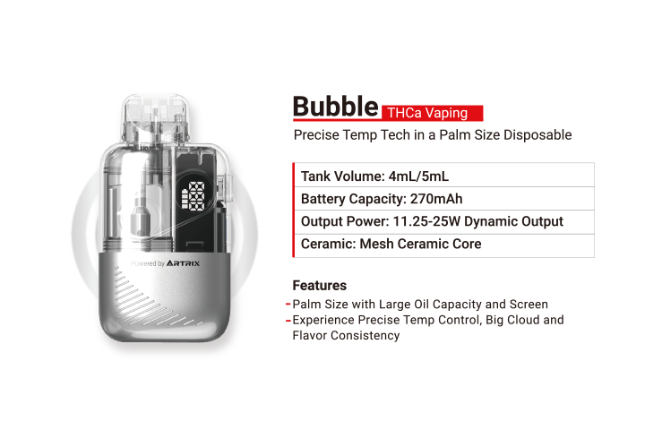 Artrix Bubble THCa disposable vapes