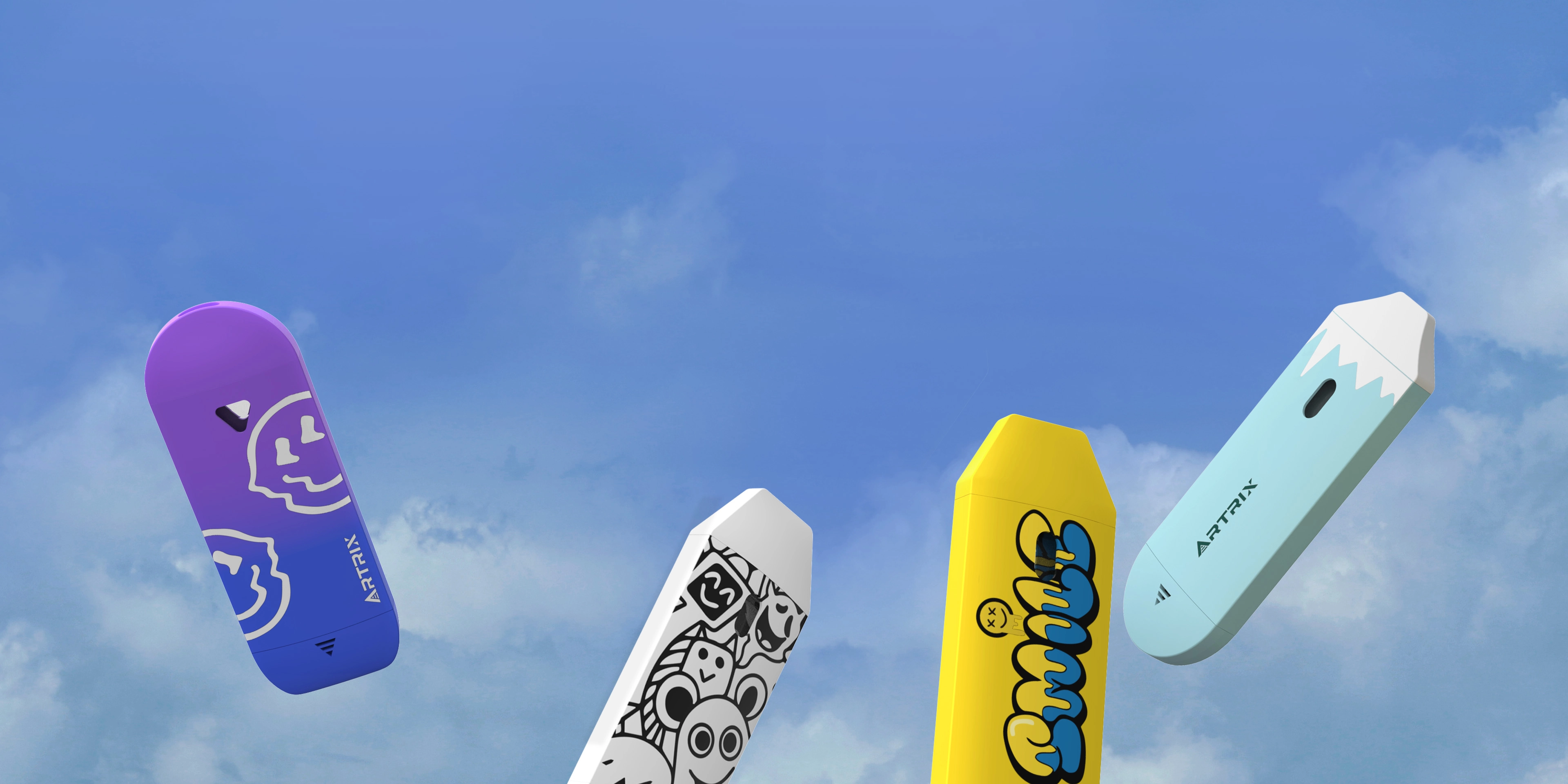 Artrix SK8 -Skateboard-inspired Two Gram D9 Cannabis Vape