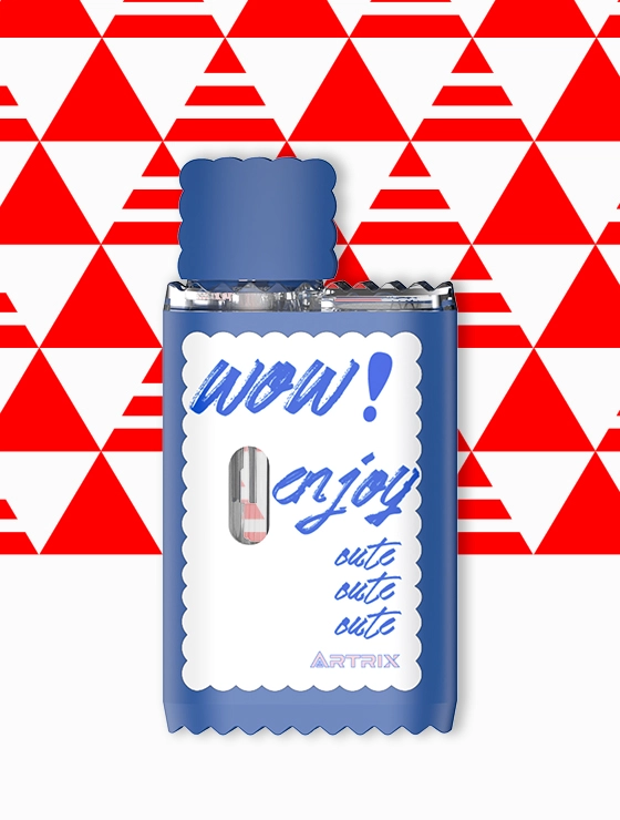 Artrix Wavvy Discreet Vape - Low-cost cannabis vape hardware with mini-size 1mL/2mL capacity, offering 9 distinctive design options for D8/D9/CBD/THC.
