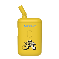 Artrix Retro Vape: 3D logo, rubber-coated with a bent straw tip.