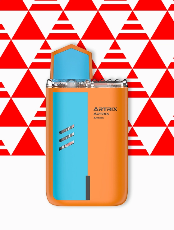 Artrix Wavvy 2mL Vape - Low-cost 2mL cannabis vape hardware, discreet and compact, with 9 unique design options for D8/D9/CBD/THC.