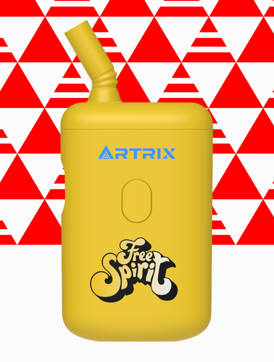 Artrix Retro 1+9 Program - Slim disposable vape ODM/OEM, featuring transparent 1mL capacity, button control, and 3 pre-heating modes. Available in 9 distinctive designs.