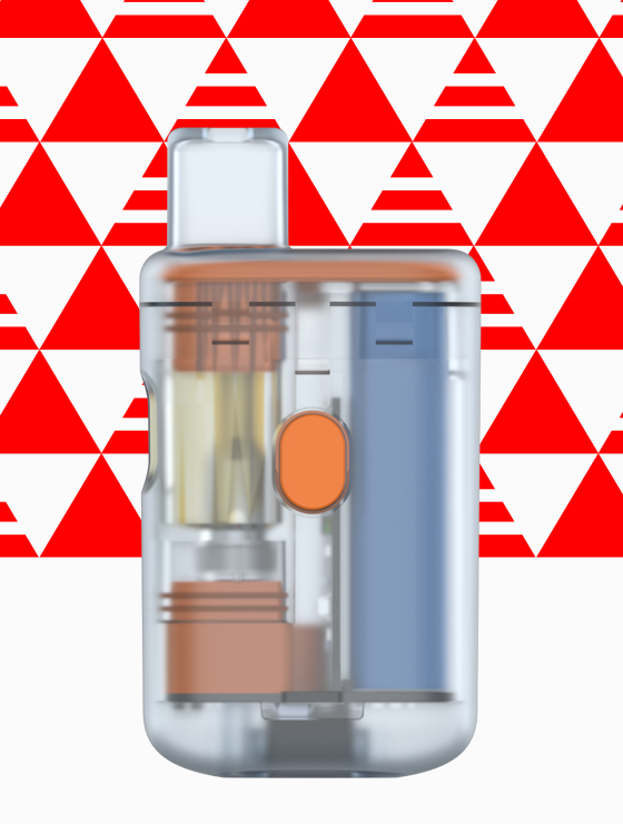 Artrix Retro 1+9 Program - Transparent 1mL disposable cannabis vape with button control, supporting ODM/OEM solutions. Offers 9 unique design options.