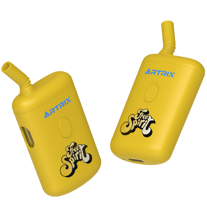 Artrix Retro Vape: 3D logo, rubber-coated with a bent straw tip.