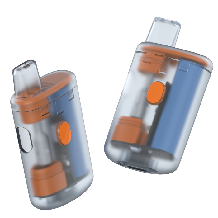 Artrix Retro Matte finish with a rubberized feel, evoking a 2000s tech vibe that makes this vape a discreet yet intriguing electronic product, reminiscent of holding a Gameboy, perfect for young users' wish lists.