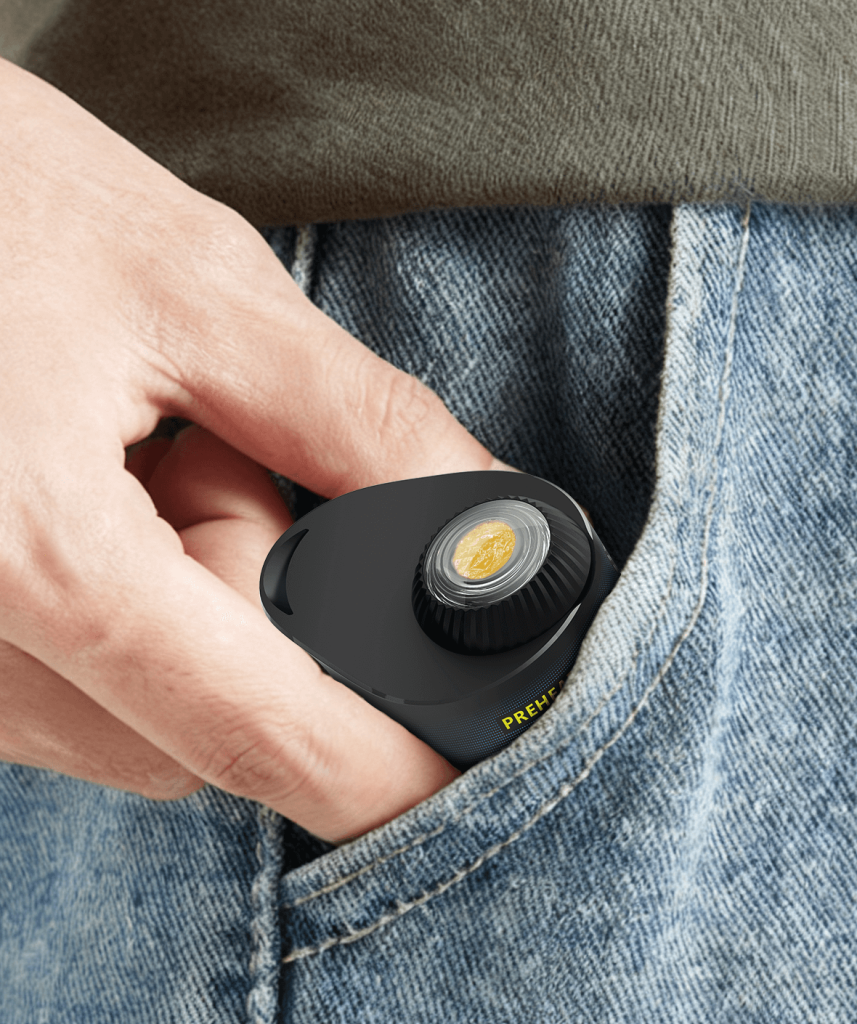 RigGo pocket-sized with bottled water setup