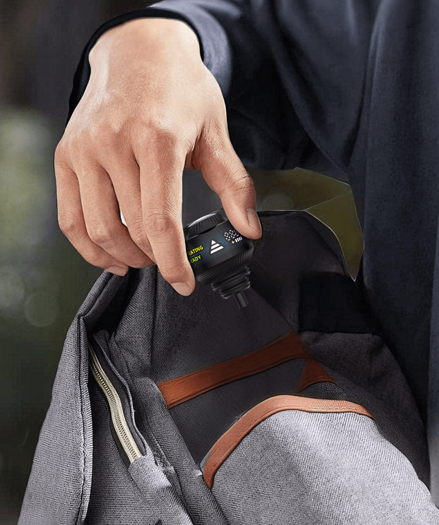 RigGo compact travel design with bottle