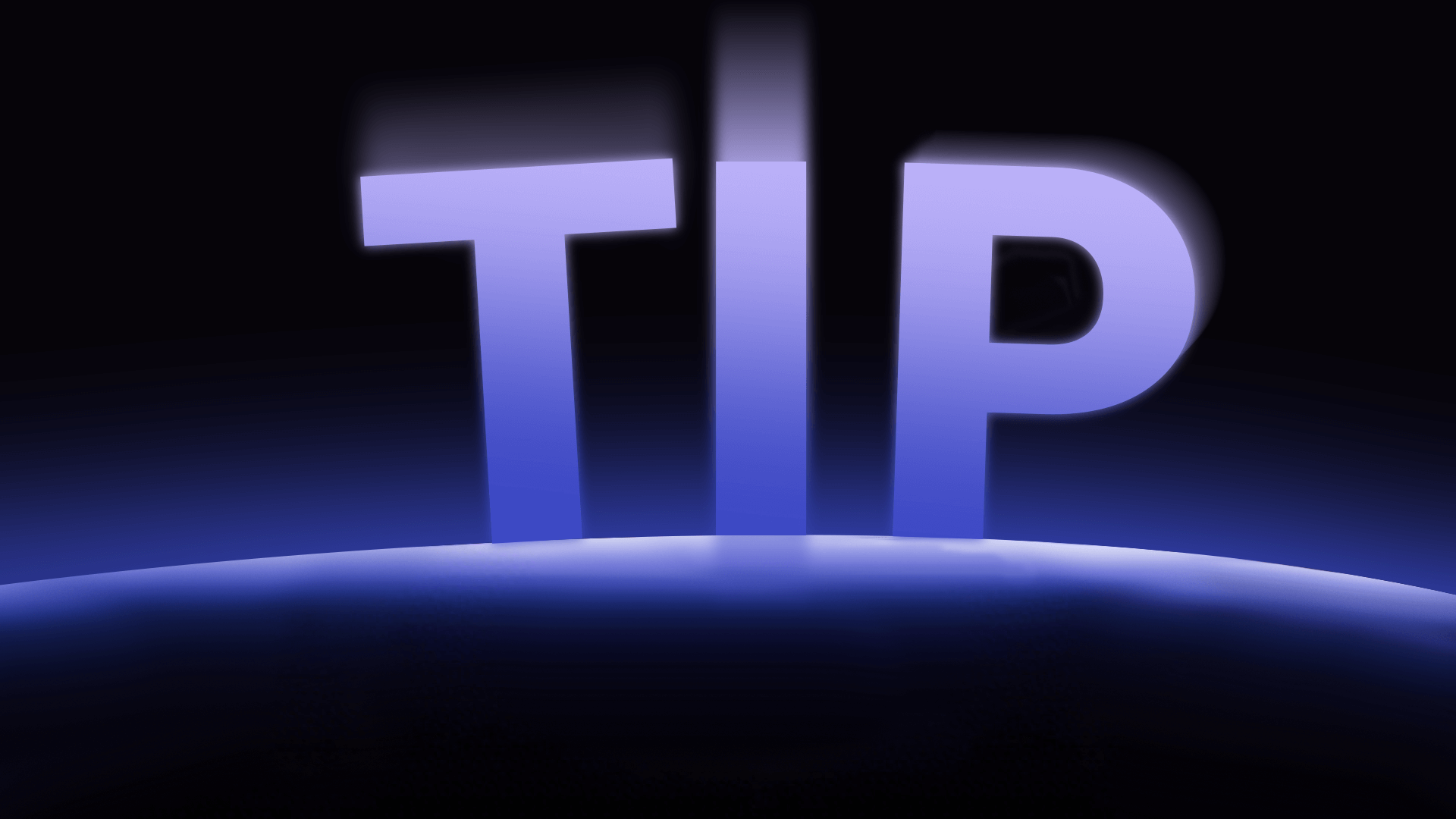 TIP product hero background with lighting effects