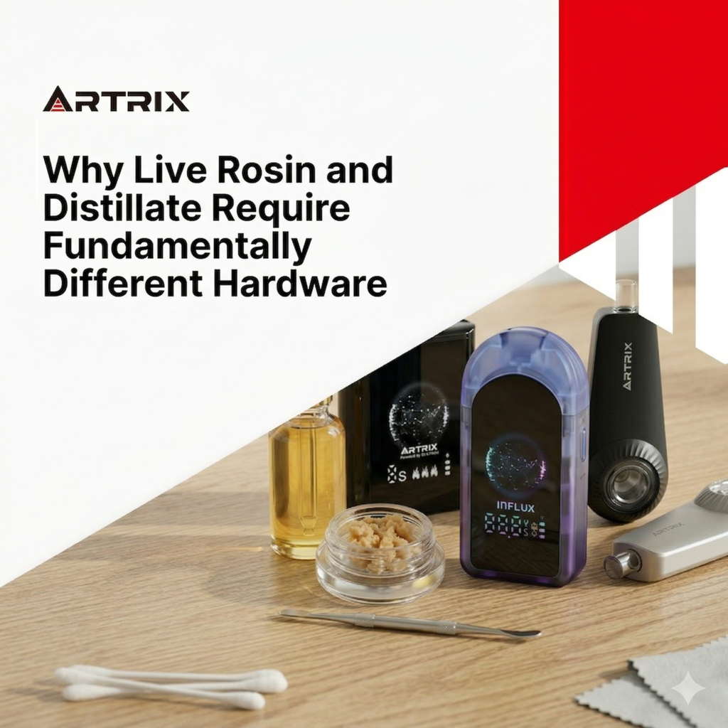 Why Live Rosin and Distillate Require Fundamentally Different Hardware
