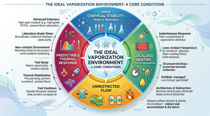 The Ideal Vaporization Environment: 4 Core Conditions